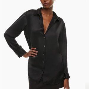 Aritzia Satin Button Down